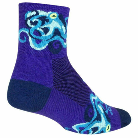 SockGuy Crazy Eights Classic 3 Inch Crew Socks  -  Small/Medium