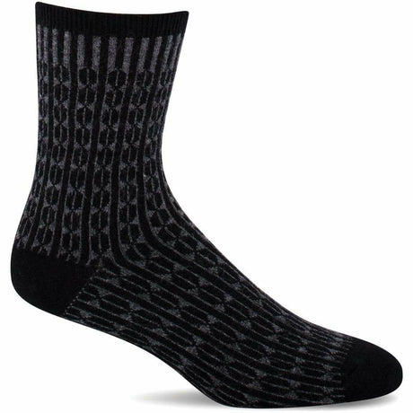 Sockwell Womens Baby Cable Essential Comfort Crew Socks  -  Small/Medium / Black