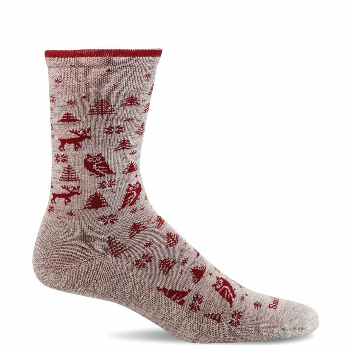 Sockwell Womens Forestry Essential Comfort Crew Socks - Small/Medium / Ash