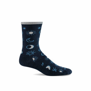 Sockwell Womens Celestial Essential Comfort Crew Socks  -  Small/Medium / Navy