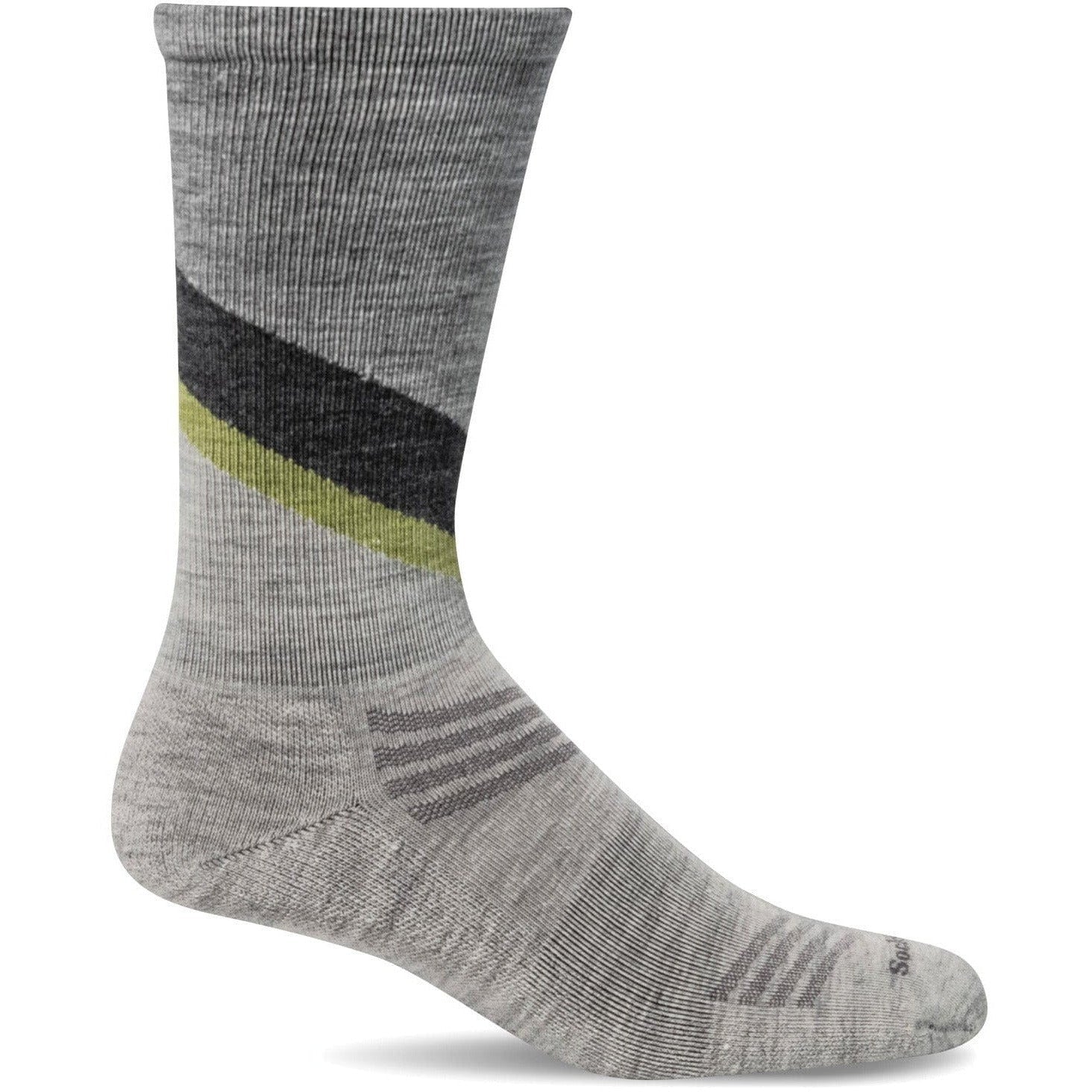 Sockwell Mens Relay Essential Comfort Crew Socks  -  Large/X-Large / Ash