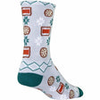 SockGuy Santa Snacks Performance Crew Socks  -  Small/Medium