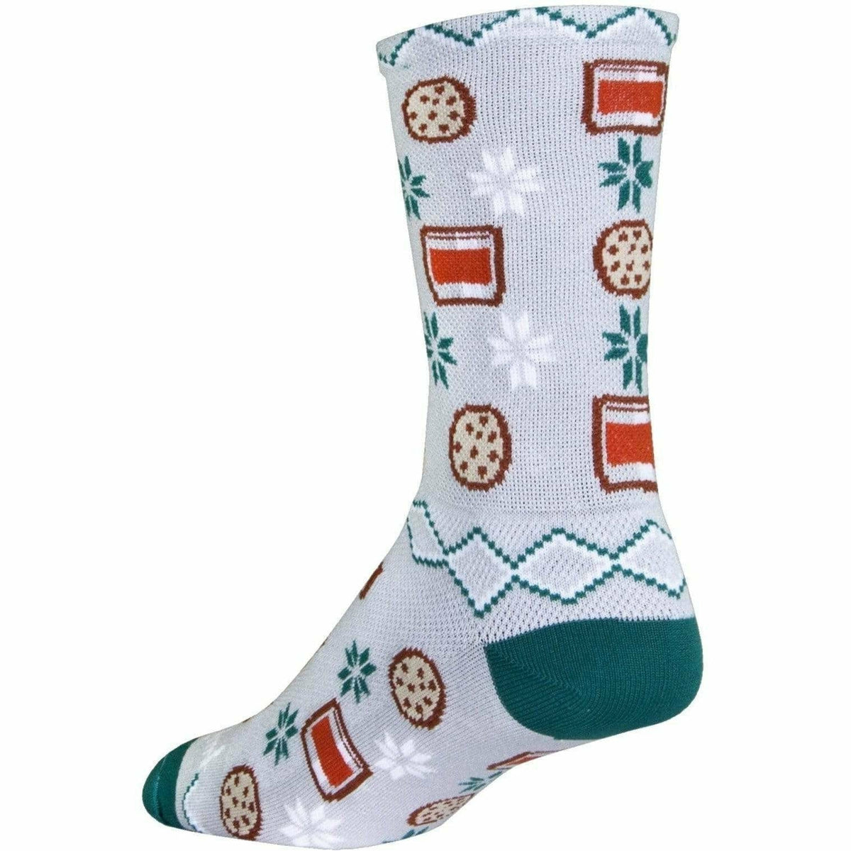 SockGuy Santa Snacks Performance Crew Socks - Small/Medium
