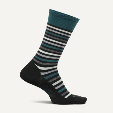 Feetures Mens Everyday Dilworth Cushion Crew Socks  -  Medium / Black