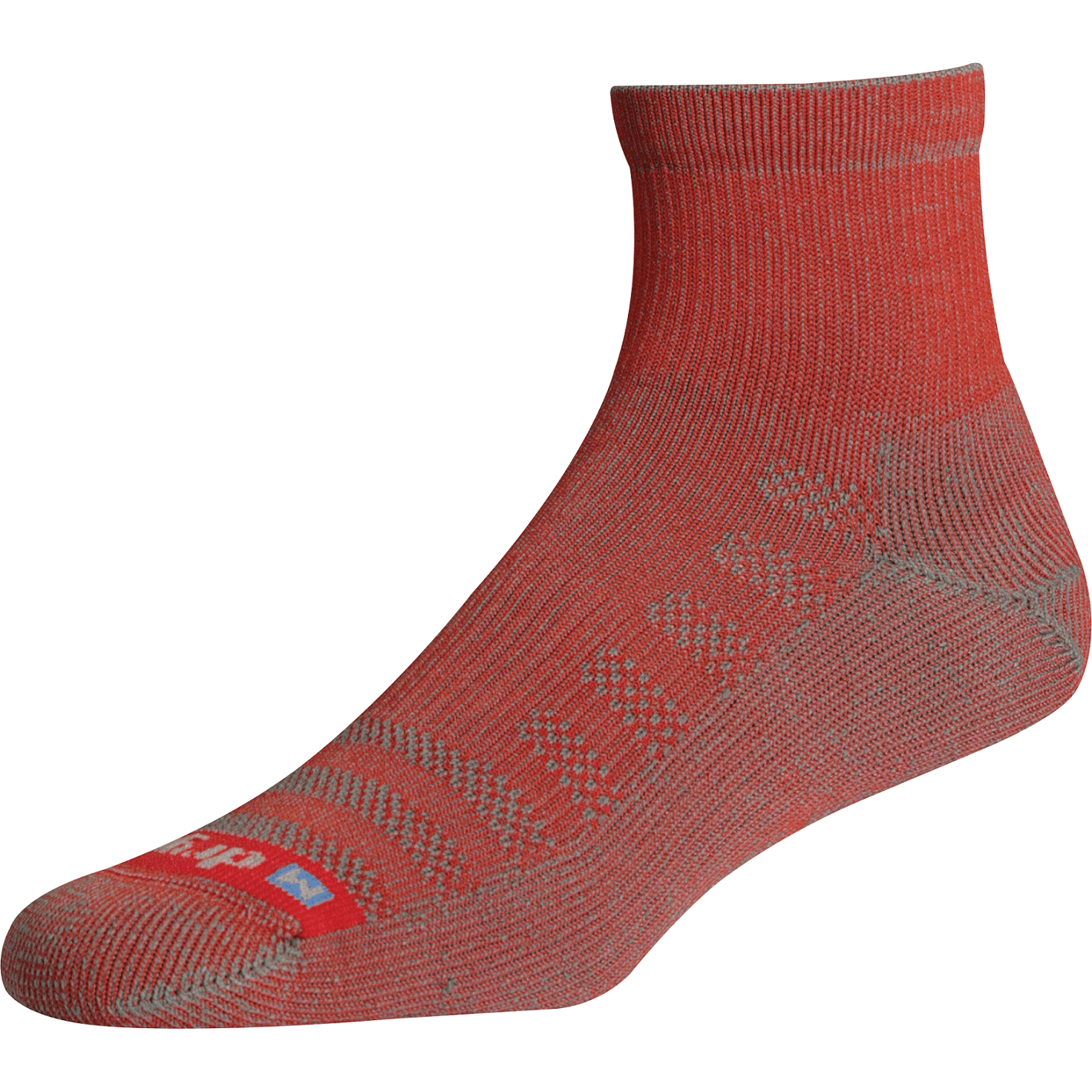 Drymax Lite Hiking 1/4 Crew Socks  -  Small / Red/Anthracite