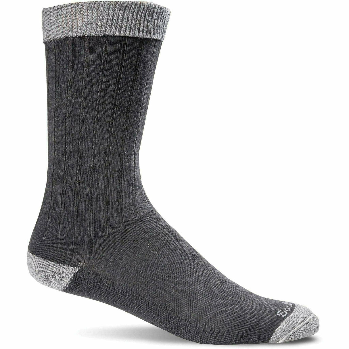 Sockwell Mens Easy Does It Relaxed Fit Diabetic Socks  -  Medium/Large / Black