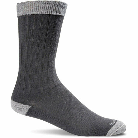 Sockwell Mens Easy Does It Relaxed Fit Diabetic Socks  -  Medium/Large / Black