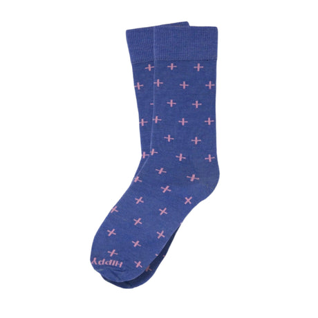 Hippy Feet Mader's Alpaca Fleece Crew Socks  -  Small / Periwinkle