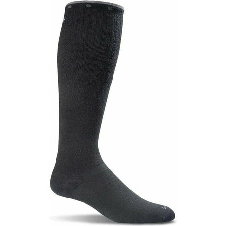 Sockwell Womens On the Spot Moderate Compression Knee High Socks  -  Small/Medium / Black Solid
