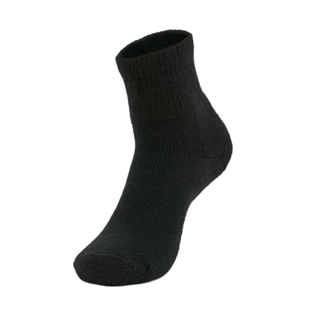 Thorlo Uniform Moderate Cushion Ankle Socks  -  Medium / Black
