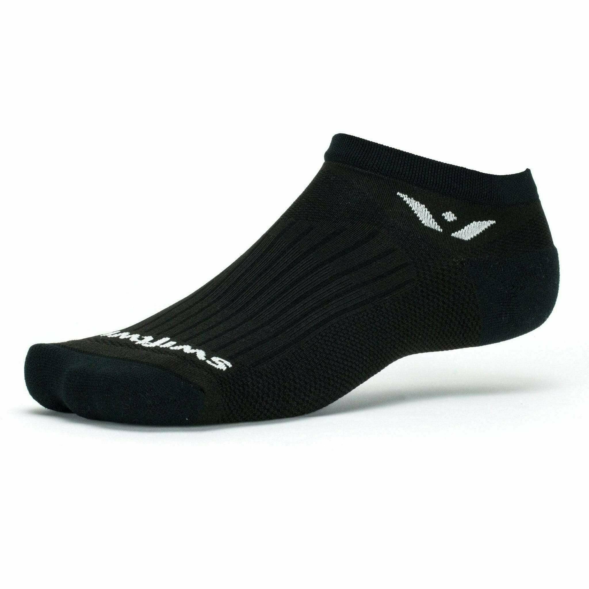 Swiftwick Performance Zero No Show Socks  -  Small / Black