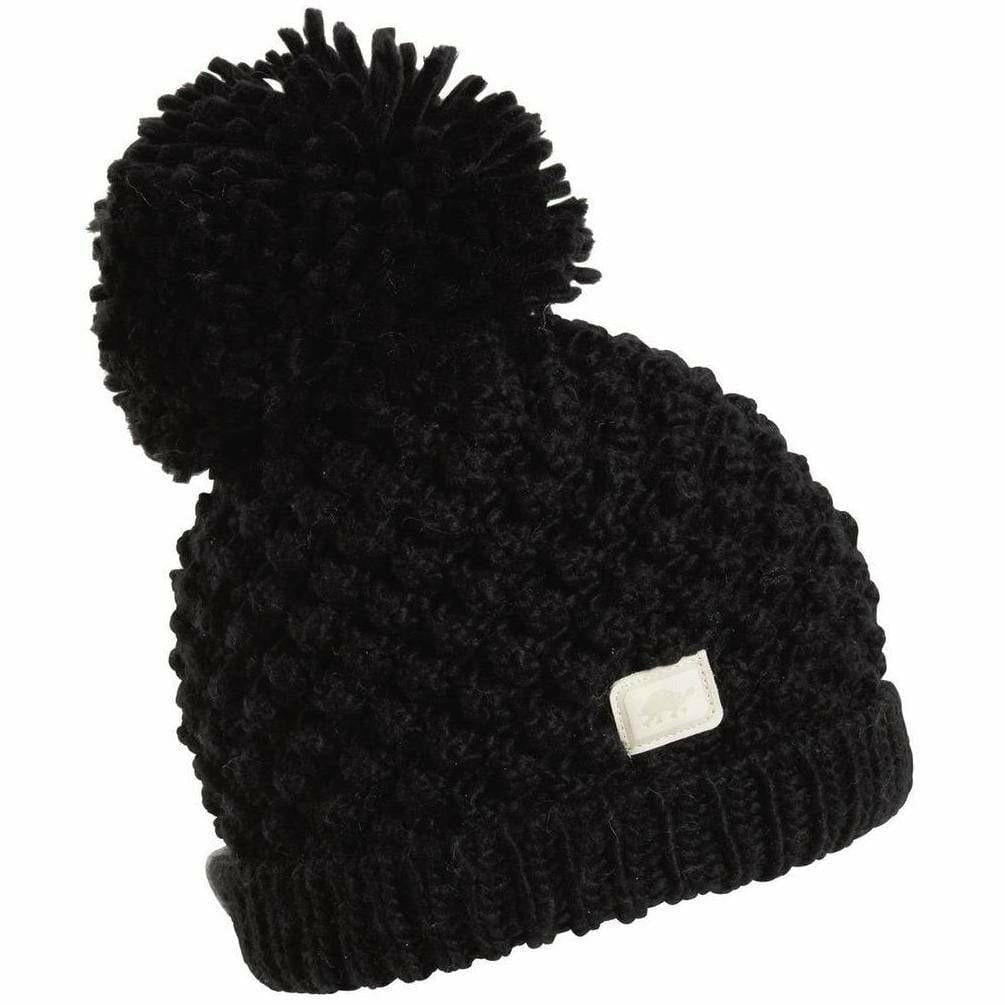 Turtle Fur Pop Up Pom Beanie  -  One Size Fits Most / White