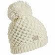 Turtle Fur Pop Up Pom Beanie  -  One Size Fits Most / White