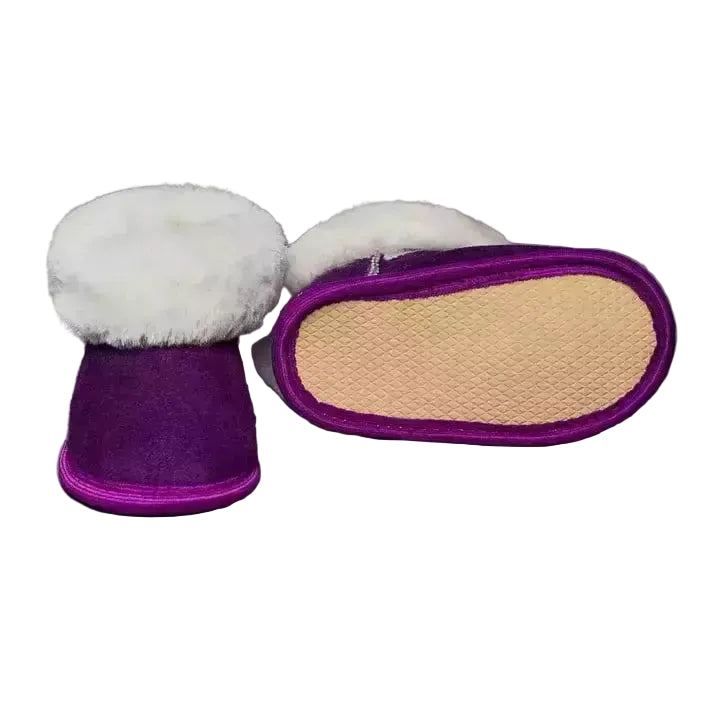 Siberia Spirit Toddler Plum Booties -