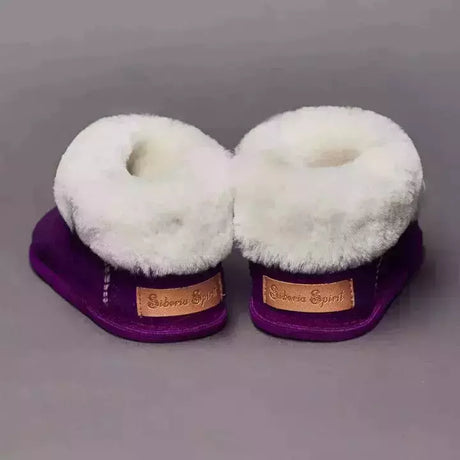 Siberia Spirit Toddler Plum Booties  -