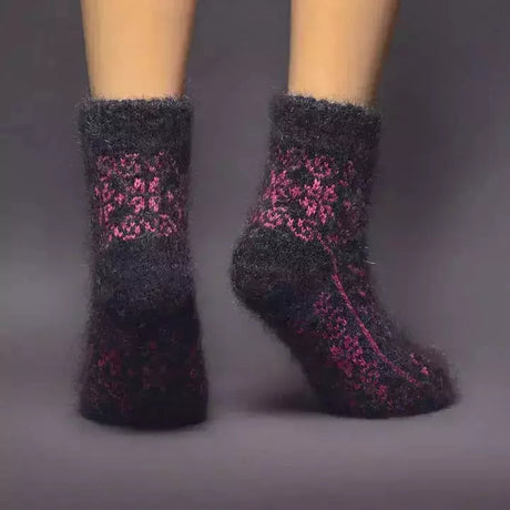 Siberia Spirit Raspberry Fantasy Low Socks  -