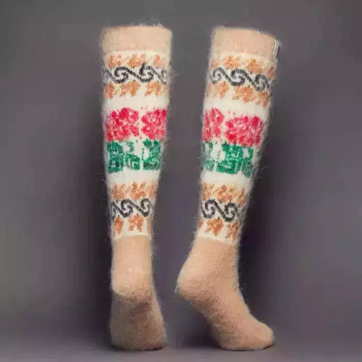 Siberia Spirit Rose Bouquet Under-the-Knee Socks  -