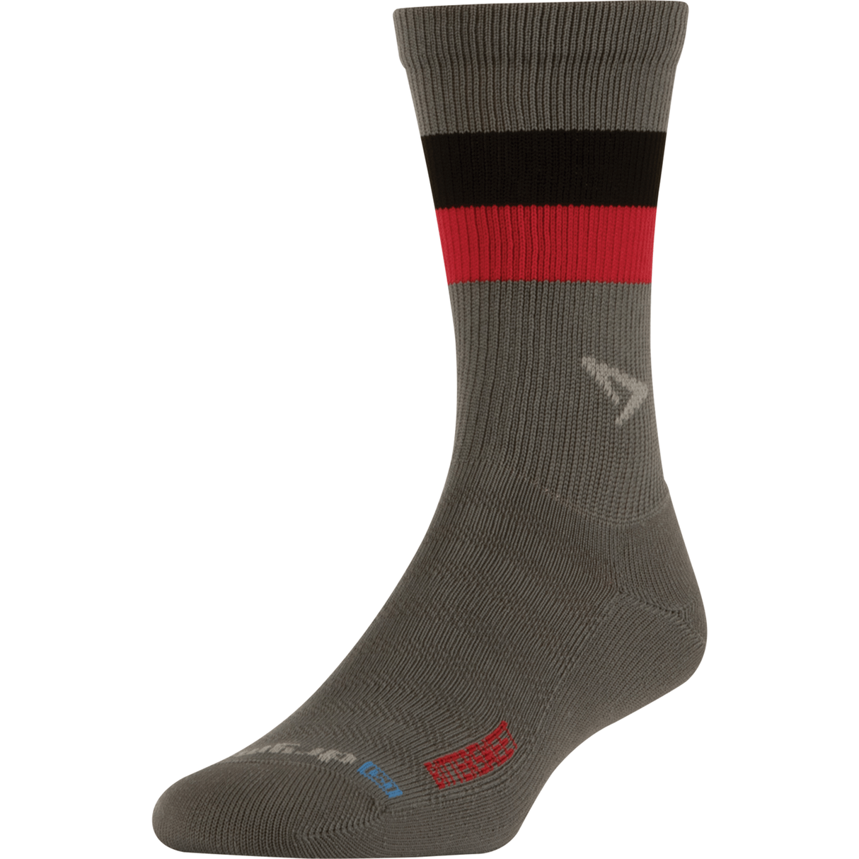Drymax Bittersweet Running Lite-Mesh Crew Socks  -  Small / Anthracite with Red/Black