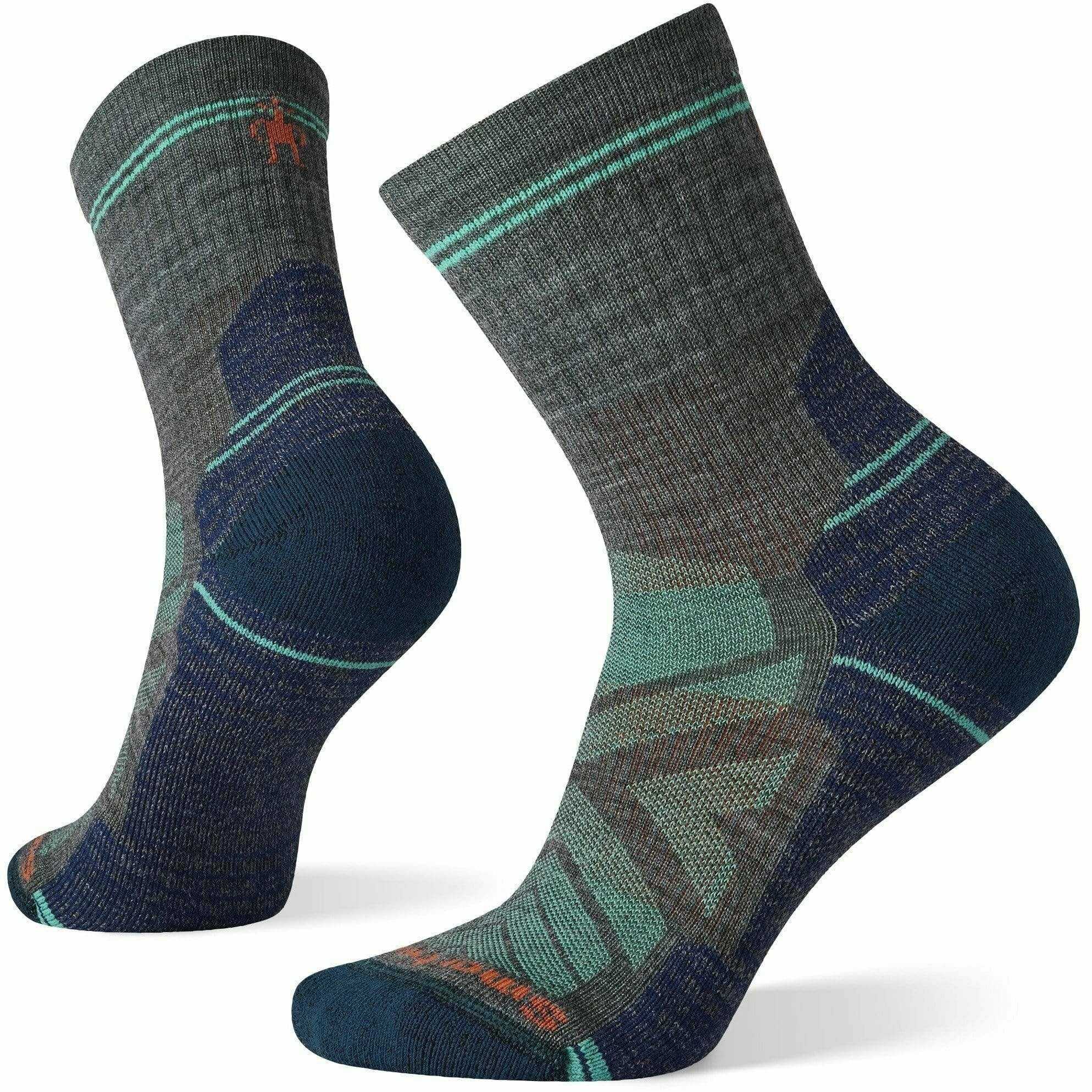Smartwool Womens Hike Light Cushion Mid Crew Socks  -  Small / Medium Gray