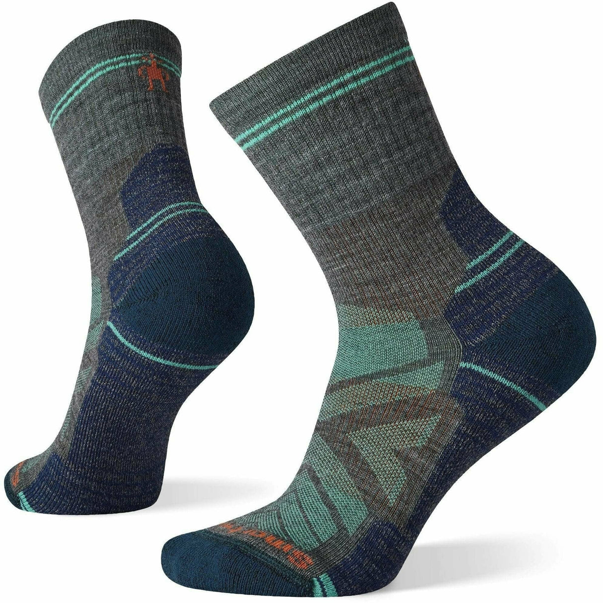Smartwool Womens Hike Light Cushion Mid Crew Socks  -  Small / Medium Gray