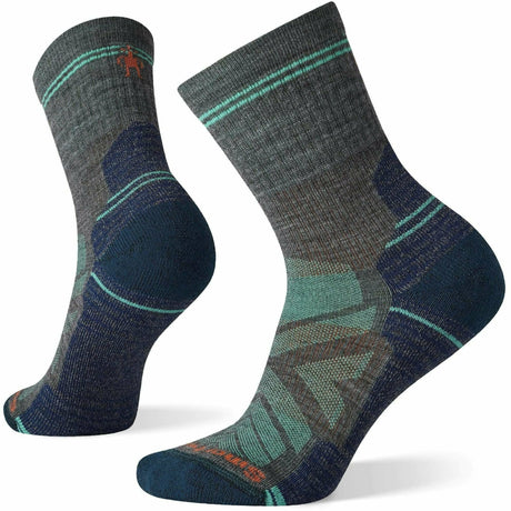 Smartwool Womens Hike Light Cushion Mid Crew Socks  -  Small / Medium Gray