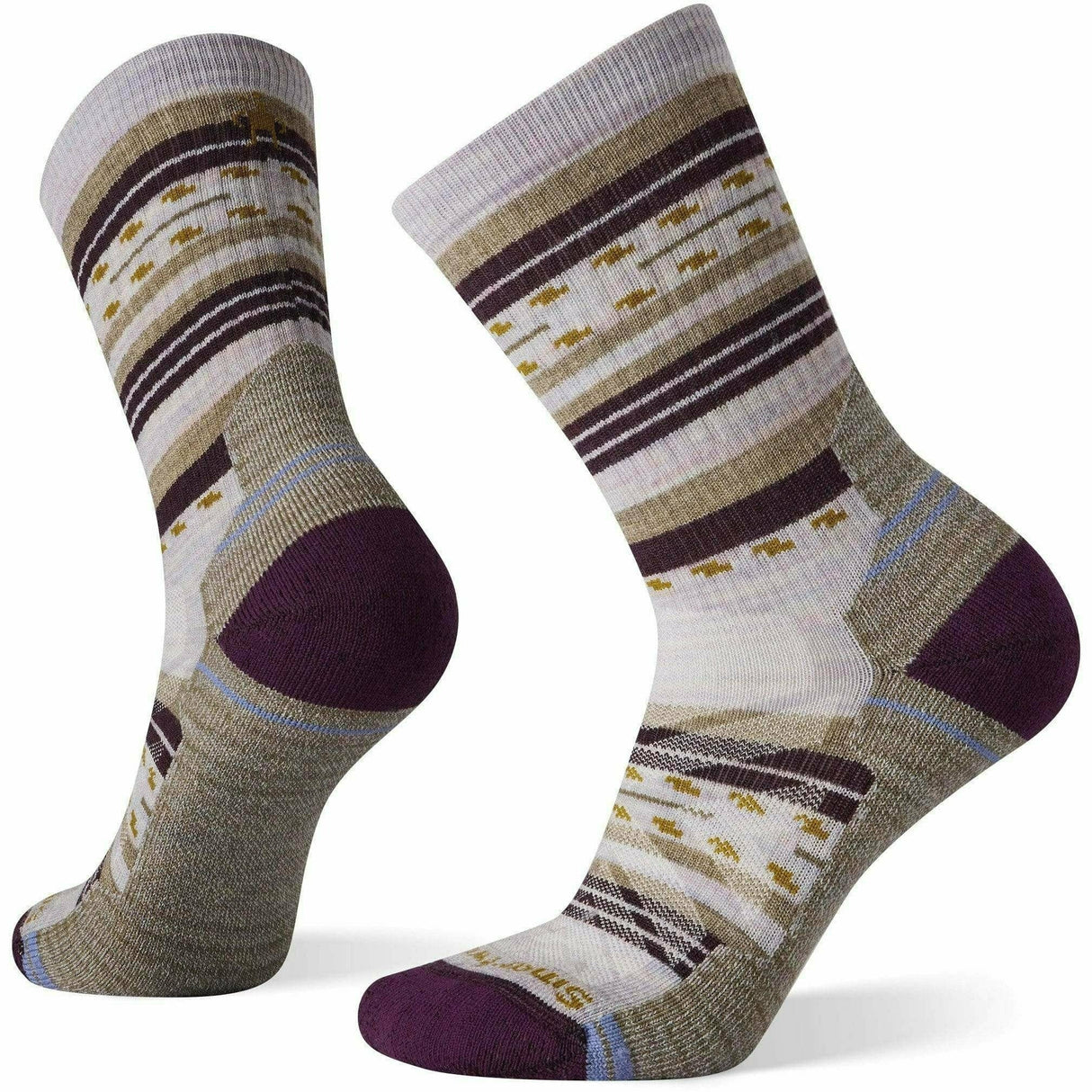 Smartwool Womens Hike Light Cushion Margarita Crew Socks - Small / Purple Eclipse