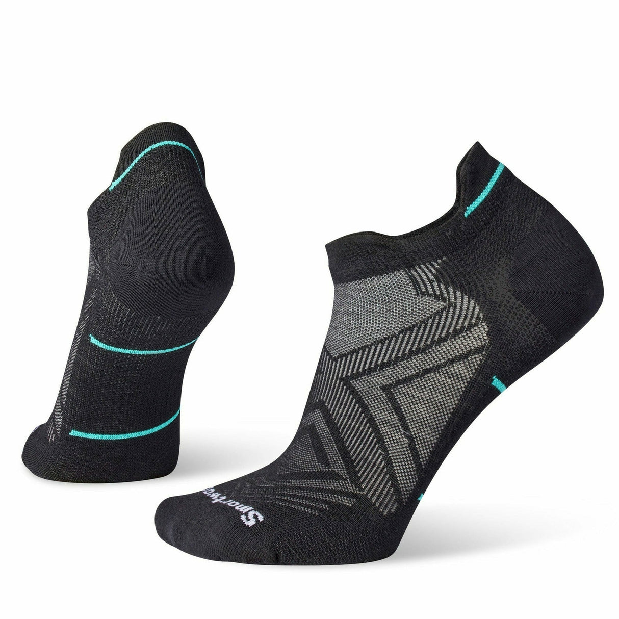 Smartwool Womens Run Zero Cushion Low Ankle Socks - Small / Black