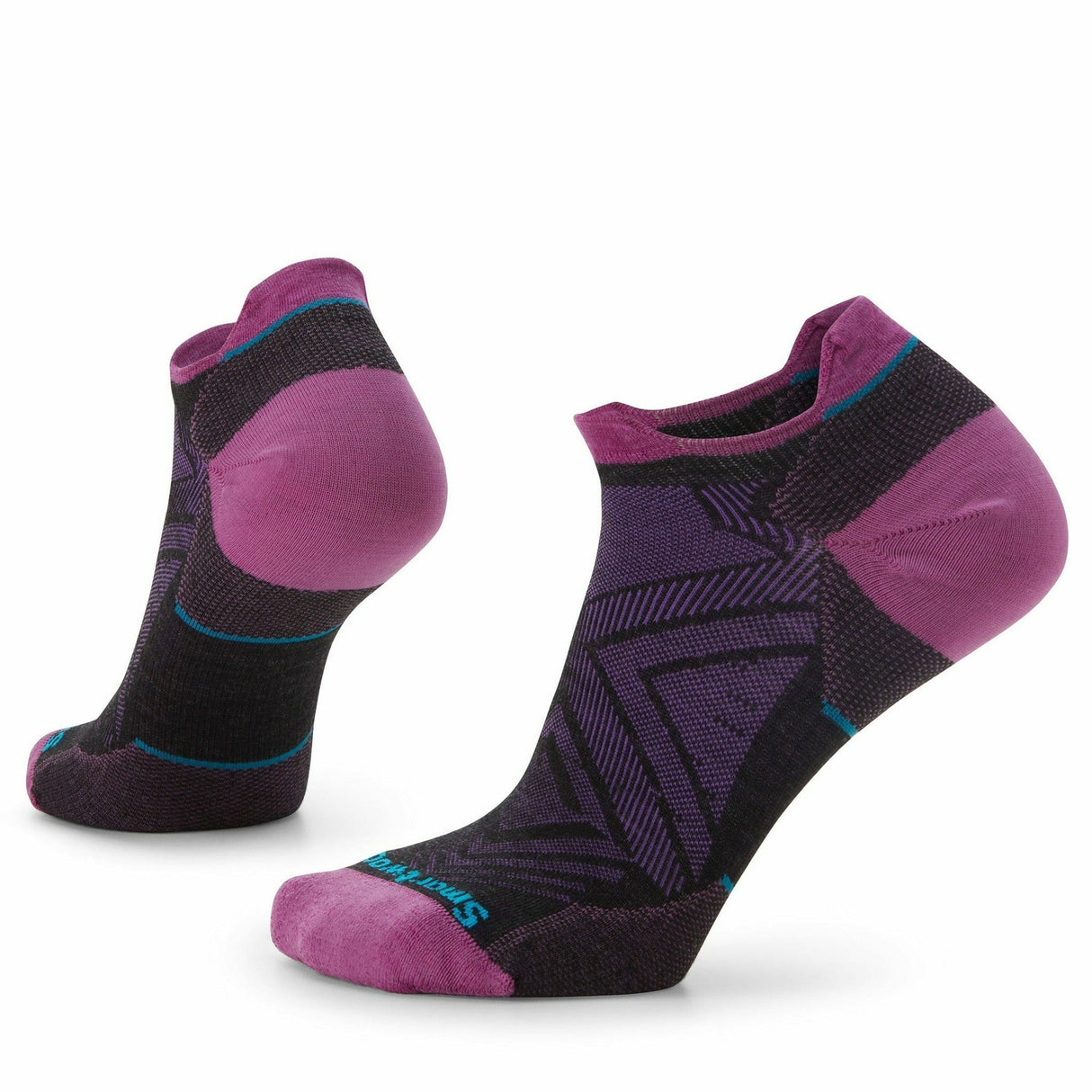 Smartwool Womens Run Zero Cushion Low Ankle Socks - Clearance - Small / Charcoal