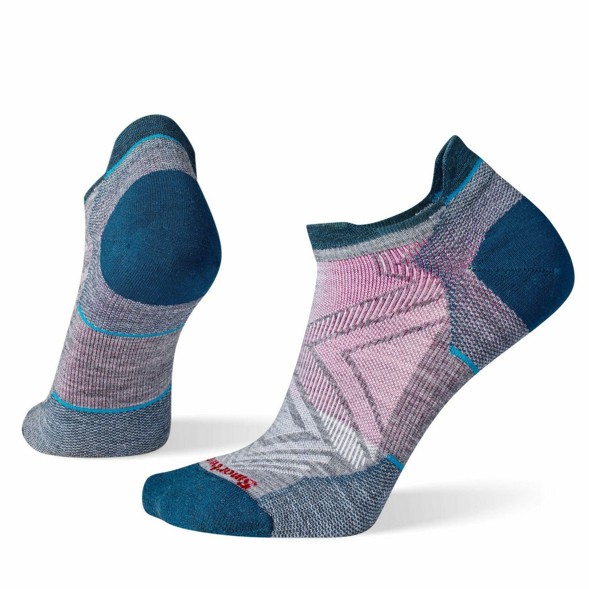 Smartwool Womens Run Zero Cushion Low Ankle Socks - Clearance - Small / Medium Gray