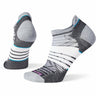 Smartwool Womens Run Zero Cushion Stripe Low Ankle Socks  -  Small / Black