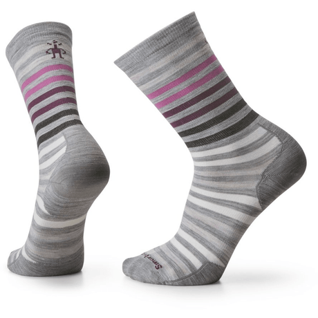Smartwool Everyday Spruce Street Zero Cushion Crew Socks  -  Small / Light Gray