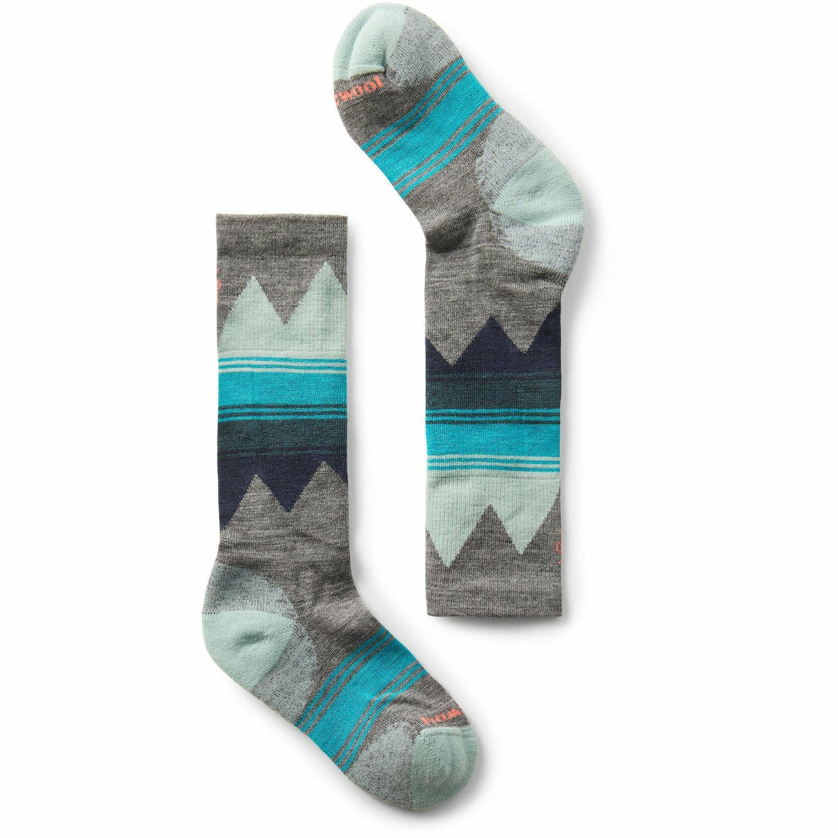 Smartwool Kids Ski Light Cushion Over-the-Calf Socks  -  X-Small / Medium Gray