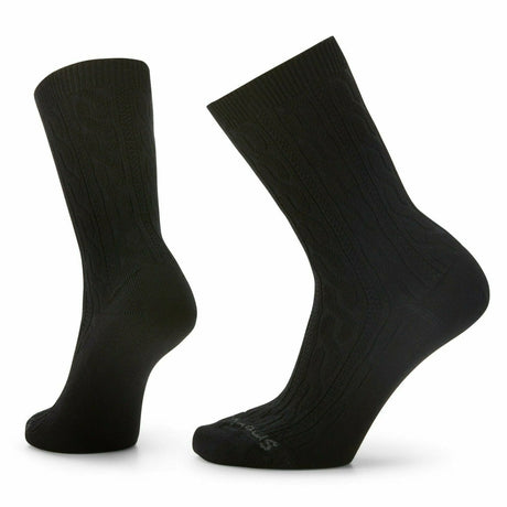 Smartwool Womens Everyday Cable Crew Socks  -  Small / Black