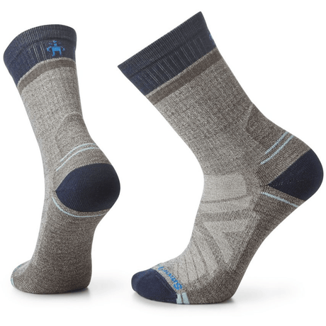 Smartwool Hike Winding Trail Light Cushion Crew Socks  -  Medium / Taupe/Natural Marl