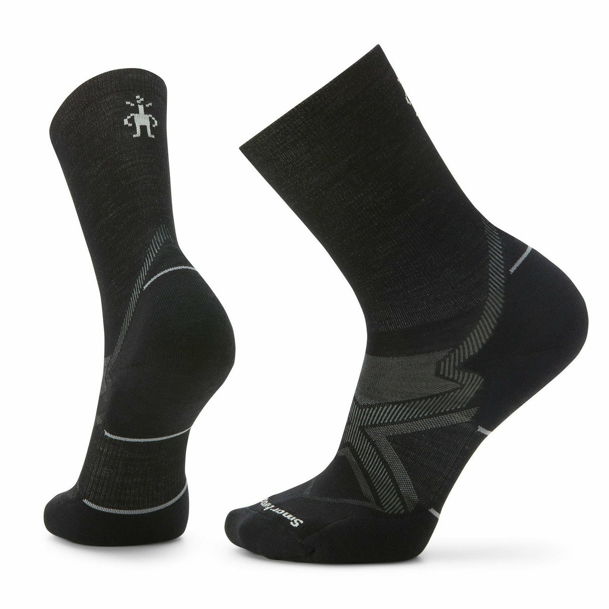 Smartwool Run Cold Weather Targeted Cushion Crew Socks  -  Small / Black