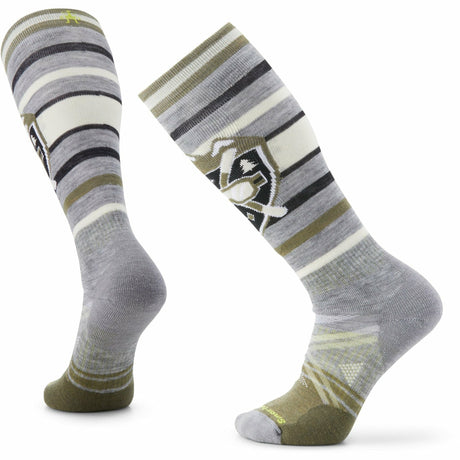 Smartwool Ski Full Cushion Alpine Edge Socks - Clearance  -  Medium / Light Gray