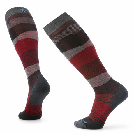 Smartwool Ski Targeted Cushion Pattern Over the Calf Socks  -  X-Large / Charcoal