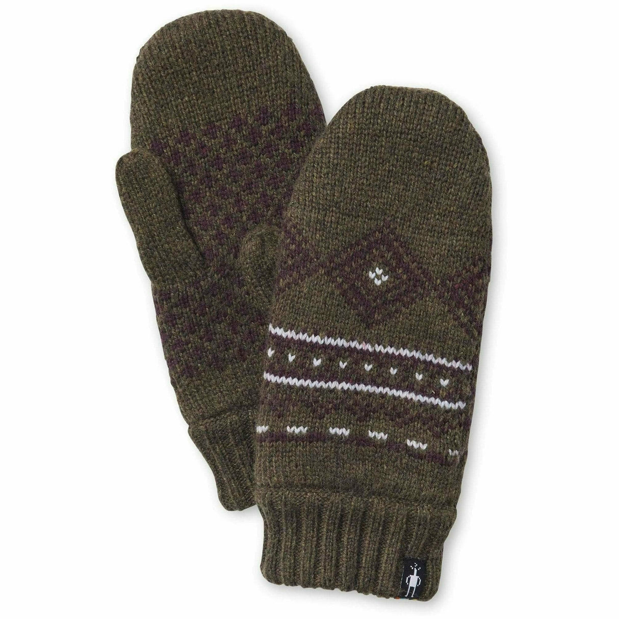 Smartwool Hudson Trail Nordic Mittens - Clearance  -  One Size Fits Most / Military Olive