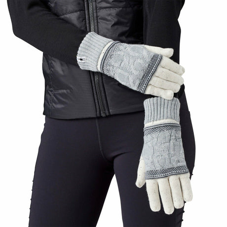 Smartwool Popcorn Cable Gloves  -  One Size Fits Most / Natural
