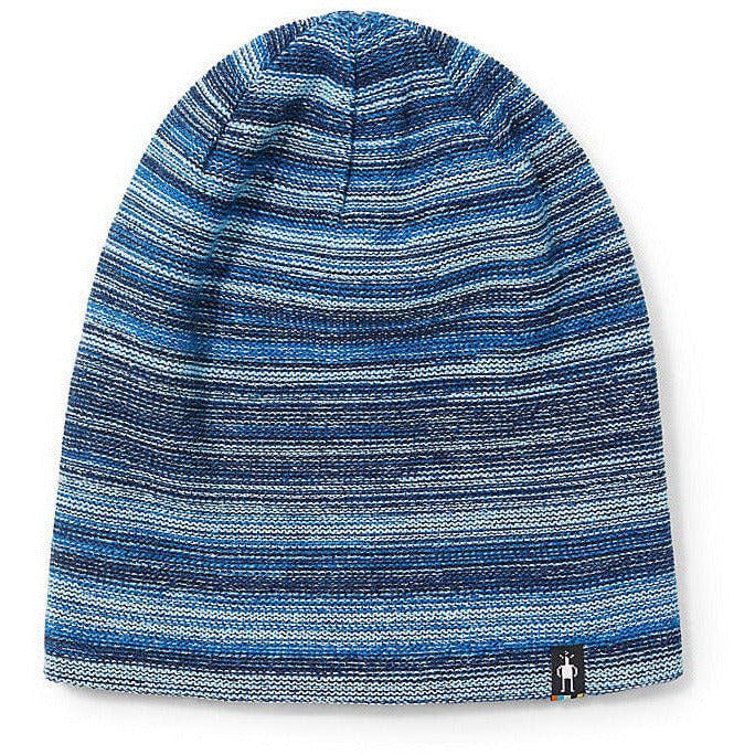 Smartwool Mens Boundary Line Reversible Beanie - Clearance  -  One Size Fits Most / Laguna Blue