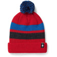 Smartwool Kids Stripe Pom Beanie - Clearance  -  Small/Medium / Rhythmic Red
