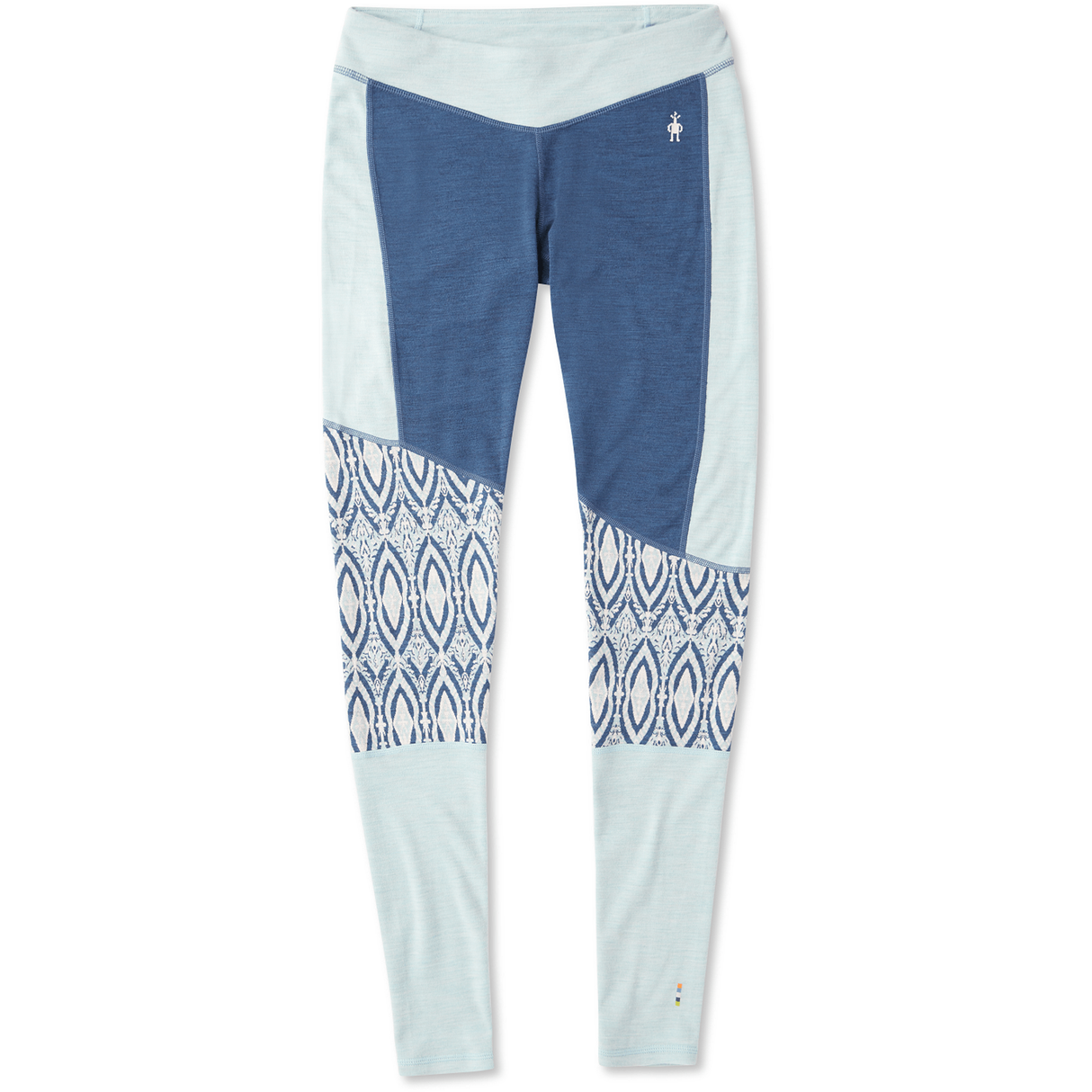 Smartwool Womens Merino 250 Asym Bottoms - Clearance  -  X-Large / Nile Blue Medallion