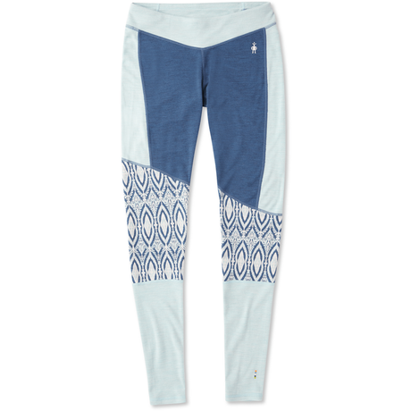 Smartwool Womens Merino 250 Asym Bottoms - Clearance  -  X-Large / Nile Blue Medallion