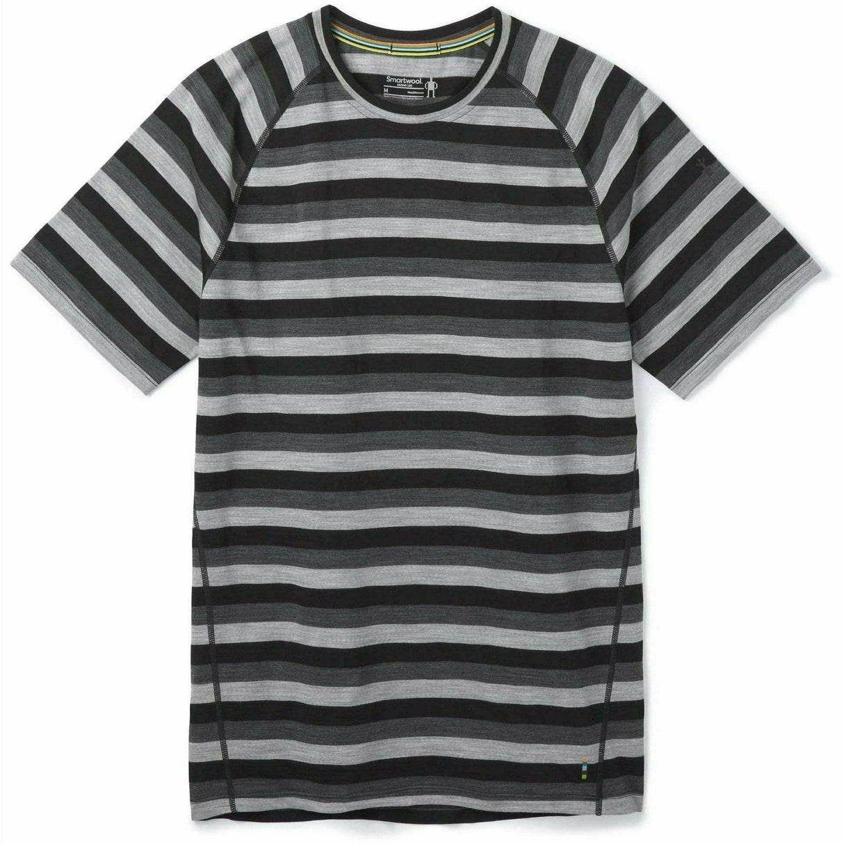 Smartwool Mens Merino 150 Base Layer Striped Short-Sleeve - Clearance  -  XX-Large / Iron Stripe