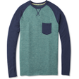 Smartwool Mens Merino 250 Pocket Crew - Clearance  -  Medium / Pine Gray Tick Stitch