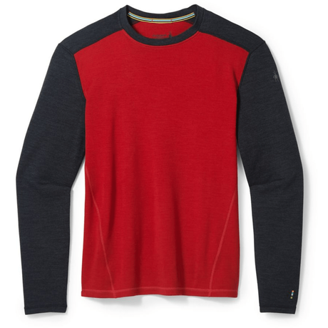 Smartwool Mens Classic Thermal Merino Base Layer Crew - Clearance  -  Large / Rhythmic Red
