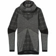 Smartwool Womens Intraknit Thermal Max Merino Base Layer Pattern Hoodie - Clearance  -  X-Small / Black Plaid