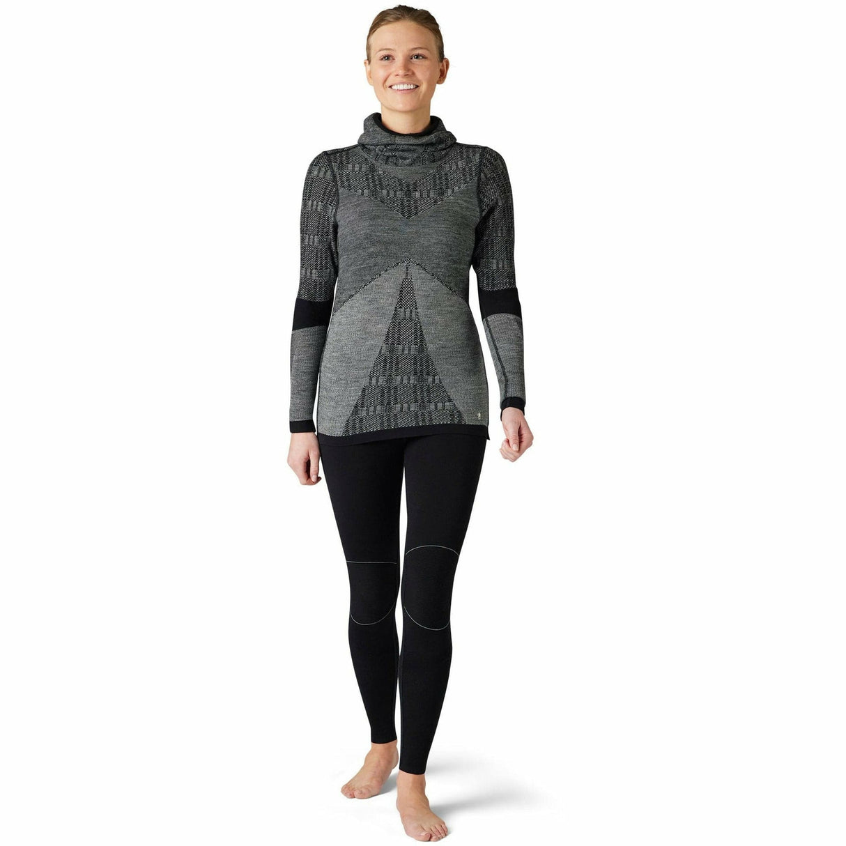 Smartwool Womens Intraknit Thermal Max Merino Base Layer Pattern Hoodie - Clearance  -