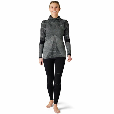 Smartwool Womens Intraknit Thermal Max Merino Base Layer Pattern Hoodie - Clearance  -