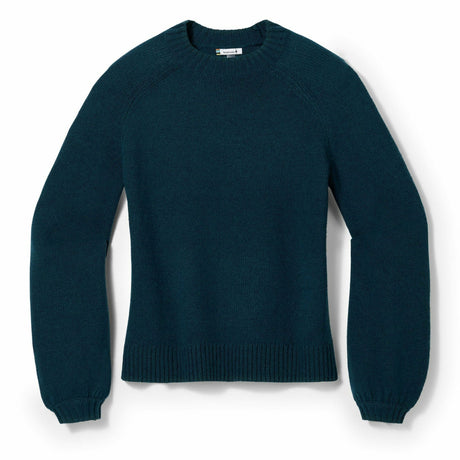Smartwool Womens Cozy Lodge Bell Sleeve Sweater - Clearance  -  Small / Twilight Blue Heather